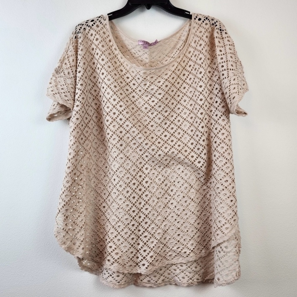 Calypso St Barth Perforated Oversized Top